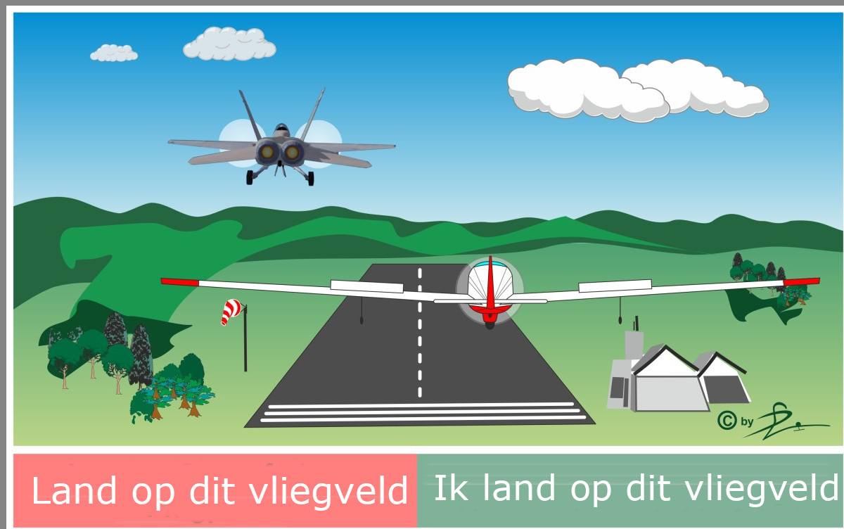 4 6 6 Abfangsignal Landen Flugplatz
